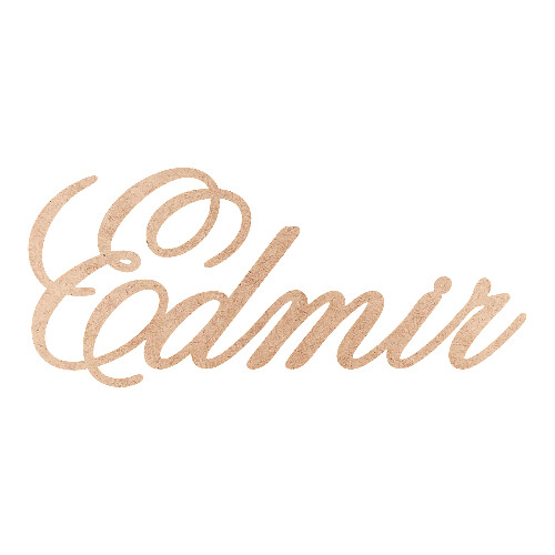 Recorte Edmir Old Script / MDF 3mm