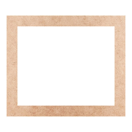 Recorte Moldura Ret 46 x 54 cm Borda 5 cm / MDF 3mm