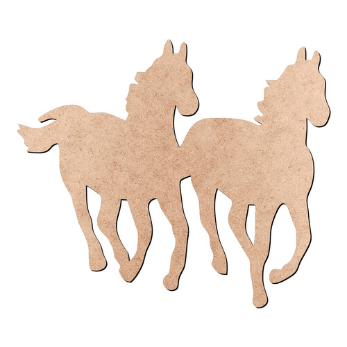 Recorte Dois Cavalos / MDF 3mm