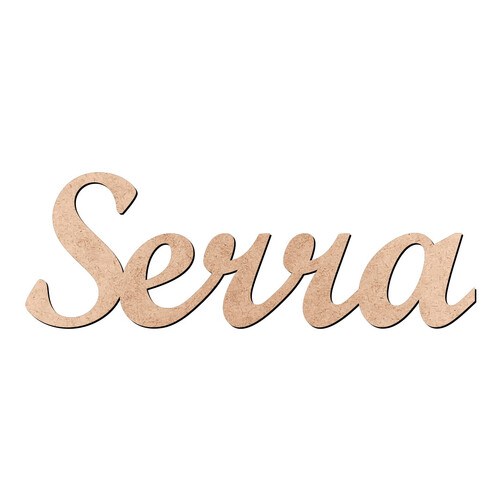 Recorte Serra Script Mt Std / MDF 3mm