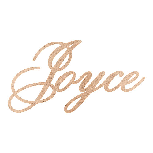 Recorte Joyce Old Script / MDF 3mm