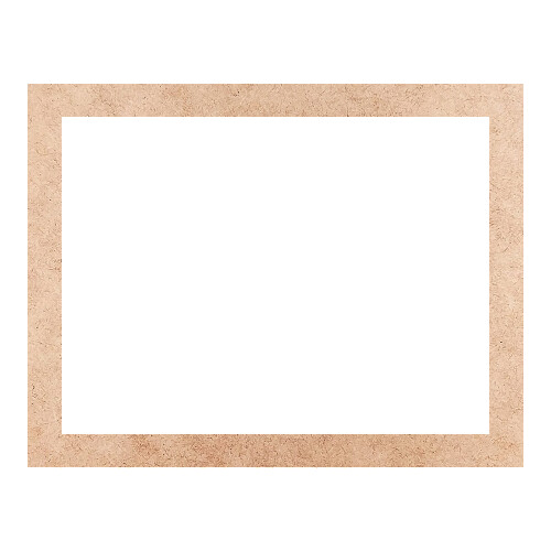 Recorte Moldura Ret 45 x 58 cm Borda 4 cm / MDF 3mm