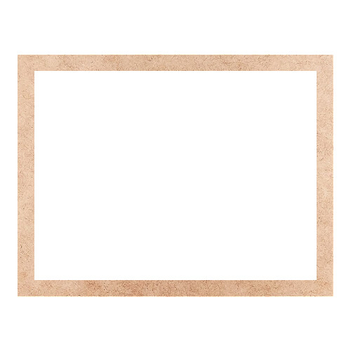 Recorte Moldura Ret 43 x 56 cm Borda 3 cm / MDF 3mm