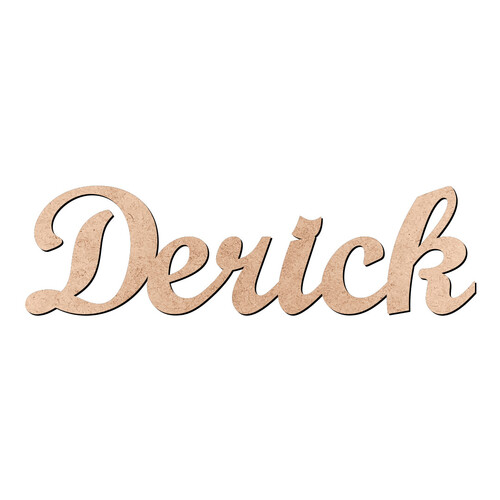 Recorte Derick Script Mt Std / MDF 3mm