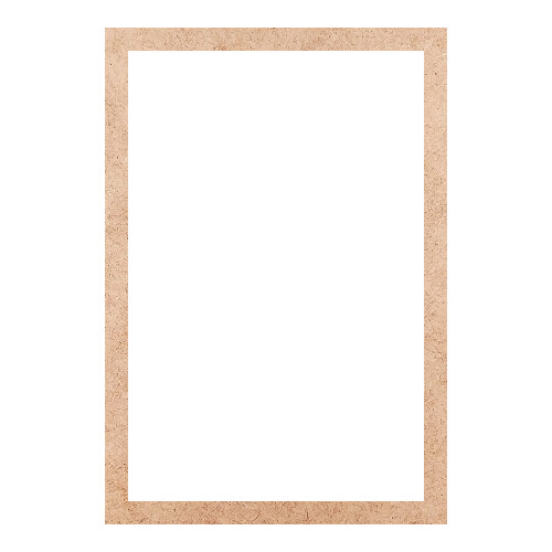 Recorte Moldura Ret 42 x 29 cm Borda 2 cm / MDF 3mm