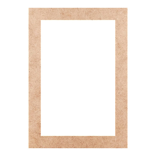 Recorte Moldura Ret 34 x 24 cm Borda 3 cm / MDF 3mm