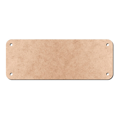 Recorte Placa Retangular Furinhos / MDF 3mm