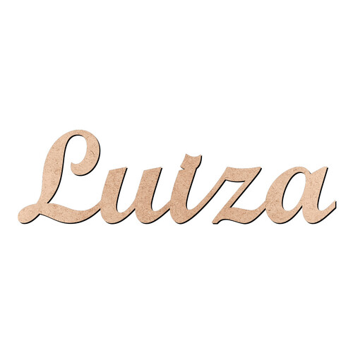 Recorte Luiza Script Mt Std / MDF 3mm