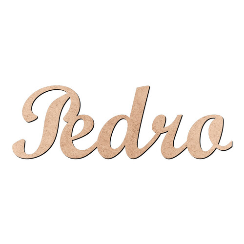 Recorte Pedro Script Mt Std / MDF 3mm