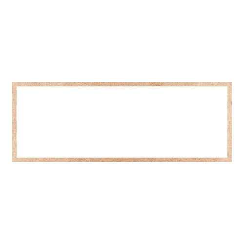 Recorte Moldura Ret 35 x 96 cm Borda 2 cm / MDF 3mm