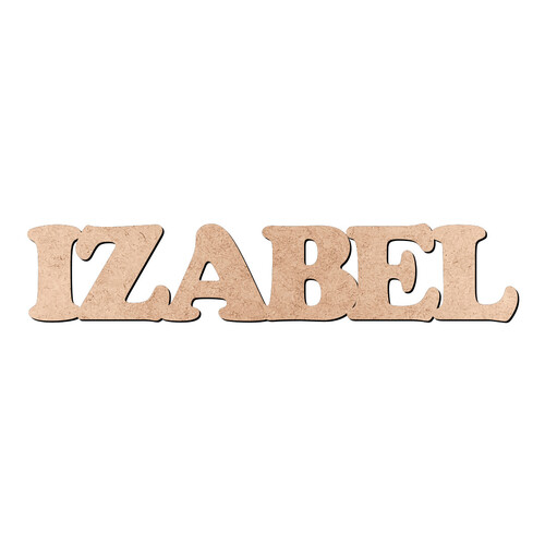 Recorte IZABEL Cooper Black / MDF 3mm