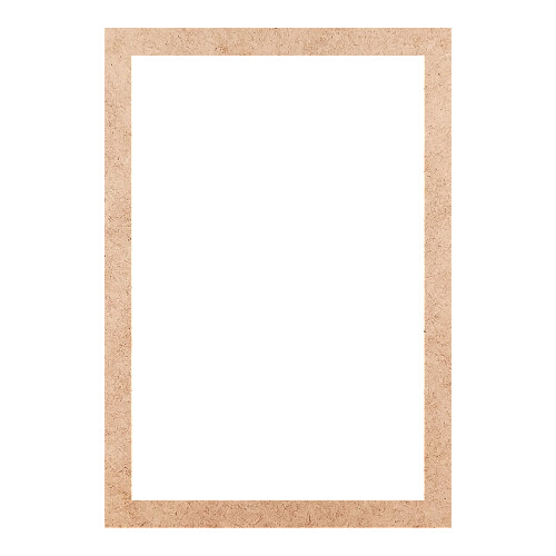 Recorte Moldura Ret 36 x 25 cm Borda 2 cm / MDF 3mm
