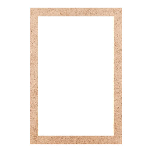 Recorte Moldura Ret 31 x 21 cm Borda 2 cm / MDF 3mm