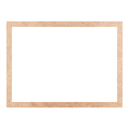 Recorte Moldura Ret 46 x 62 cm Borda 3 cm / MDF 3mm