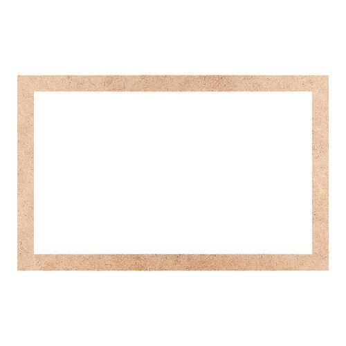Recorte Moldura Ret 46 x 73 cm Borda 4 cm / MDF 3mm