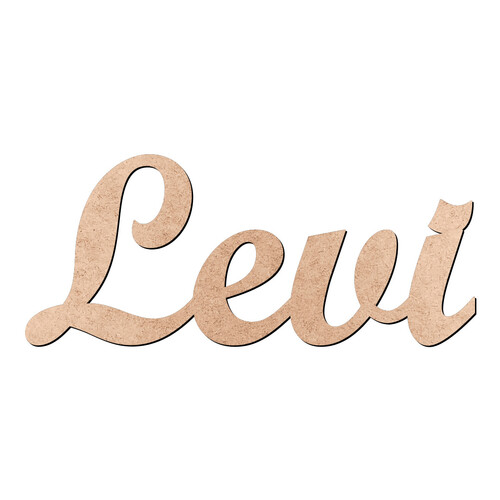 Recorte Levi Script Mt Std / MDF 3mm