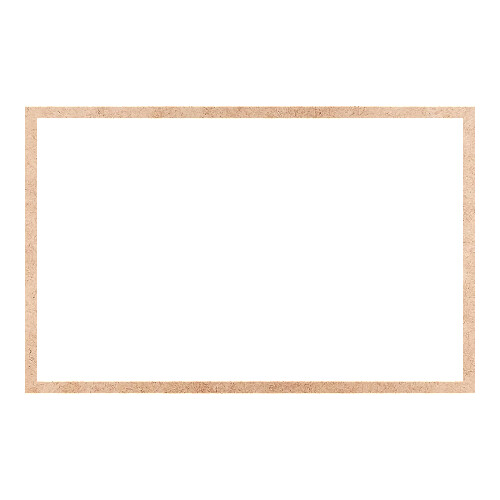Recorte Moldura Ret 46 x 72 cm Borda 2 cm / MDF 3mm
