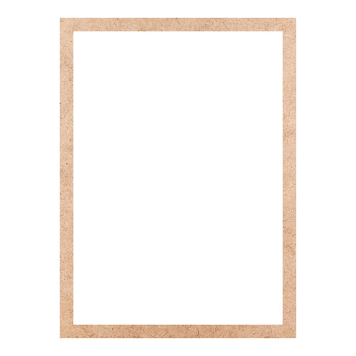 Recorte Moldura Ret 23 x 17 cm Borda 1 cm / MDF 3mm
