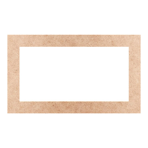 Recorte Moldura Ret 13 x 22 cm Borda 2 cm / MDF 3mm