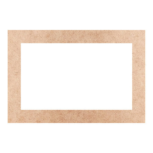 Recorte Moldura Ret 21 x 31 cm Borda 3 cm / MDF 3mm
