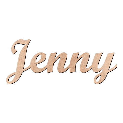 Recorte Jenny Script Mt Std / MDF 3mm