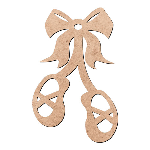 Recorte Sapatilhas de Bailarina / MDF 3mm