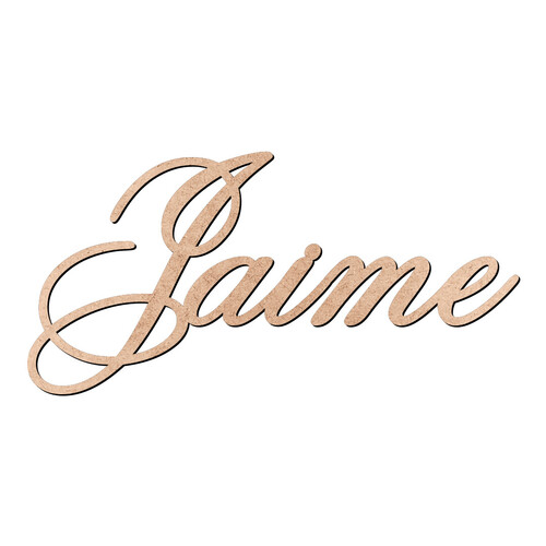Recorte Jaime Old Script / MDF 3mm