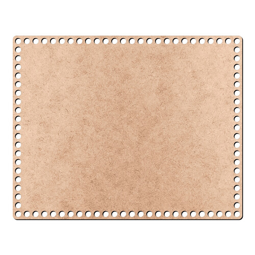 Recorte Base Ret Cesto Fio Malha 24 x 30 cm / MDF 3mm