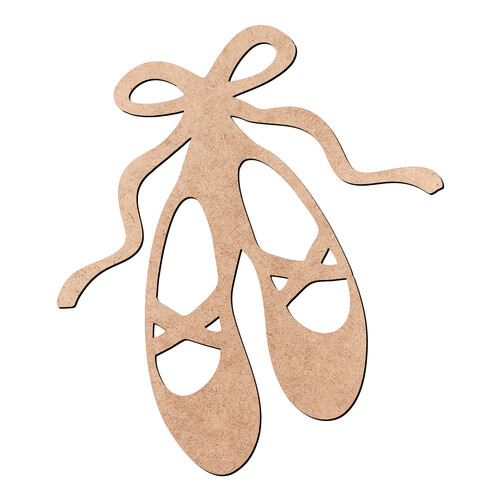 Recorte Sapatilhas de Bailarina / MDF 3mm