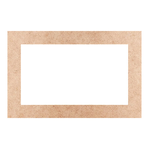 Recorte Moldura Ret 13 x 20 cm Borda 2 cm / MDF 3mm