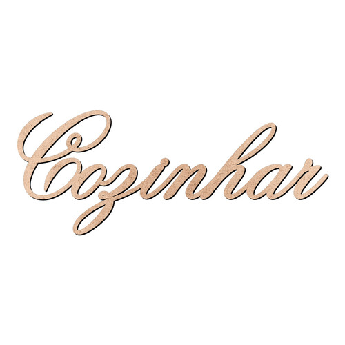 Recorte Cozinhar Old Script / MDF 3mm