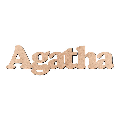 Recorte Agatha Cooper Black / MDF 3mm