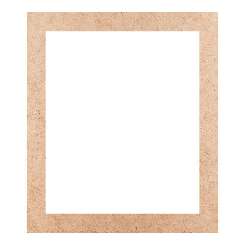 Recorte Moldura Ret 23 x 20 cm Borda 2 cm / MDF 3mm