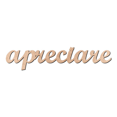 Recorte apreciare Script Mt Std / MDF 3mm