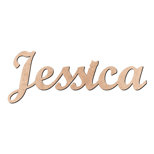 Recorte Jessica Script Mt Std / MDF 3mm
