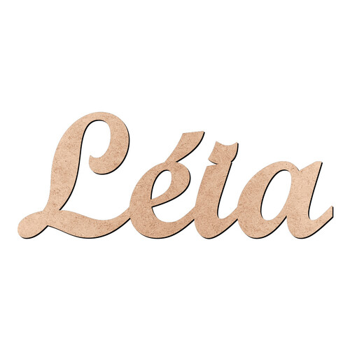 Recorte Léia Script Mt Std / MDF 3mm