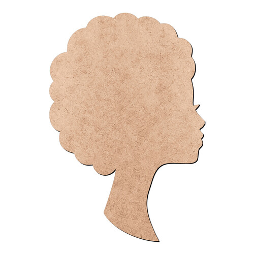 Recorte Mulher Africana / MDF 3mm