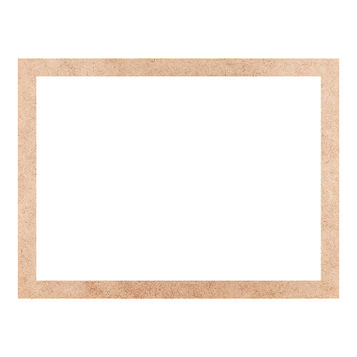 Recorte Moldura Ret 39 x 52 cm Borda 3 cm / MDF 3mm