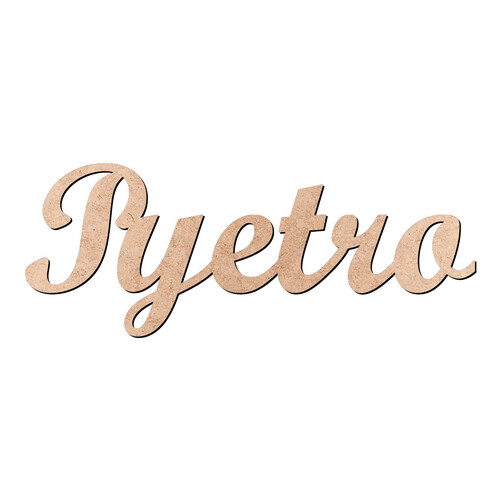 Recorte Pyetro Script Mt Std / MDF 3mm
