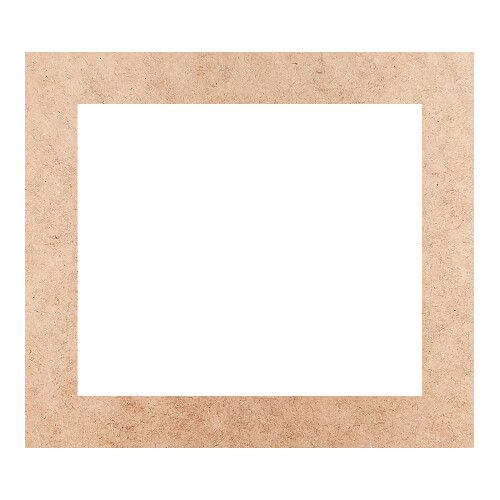 Recorte Moldura Ret 15 x 17 cm Borda 2 cm / MDF 3mm