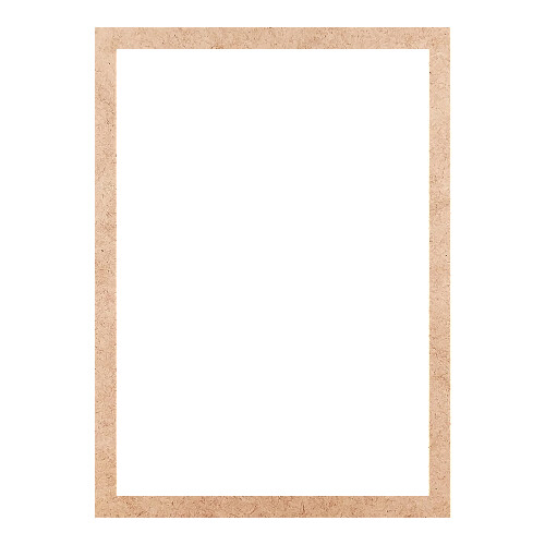 Recorte Moldura Ret 44 x 32 cm Borda 2 cm / MDF 3mm