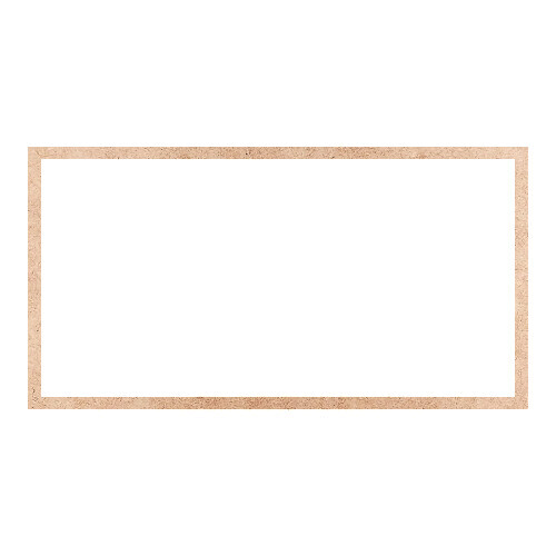 Recorte Moldura Ret 39 x 74 cm Borda 2 cm / MDF 3mm