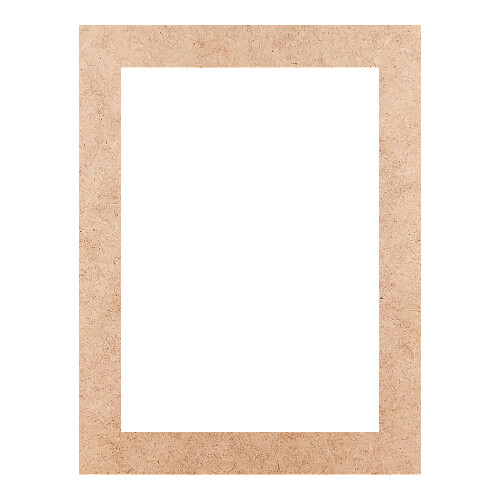 Recorte Moldura Ret 21 x 16 cm Borda 2 cm / MDF 3mm