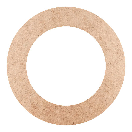 Recorte Moldura Circular 24 cm Borda 4 cm / MDF 3mm