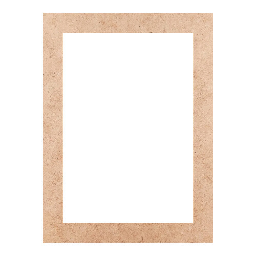 Recorte Moldura Ret 46 x 34 cm Borda 4 cm / MDF 3mm