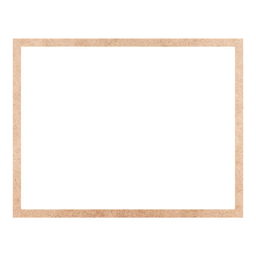Recorte Moldura Ret 42 x 54 cm Borda 2 cm / MDF 3mm