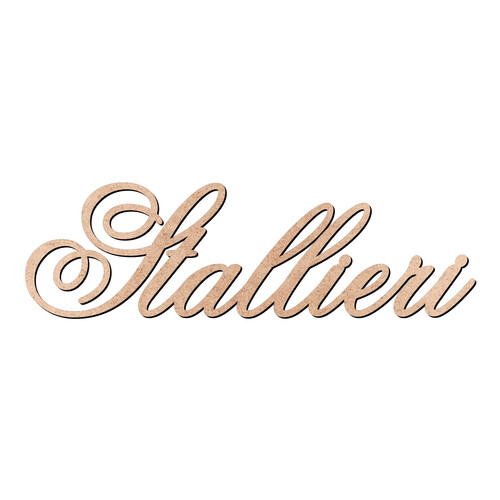 Recorte Stallieri Old Script / MDF 3mm