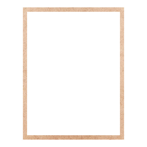 Recorte Moldura Ret 30 x 23 cm Borda 1 cm / MDF 3mm