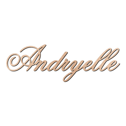 Recorte Andryelle Old Script / MDF 3mm