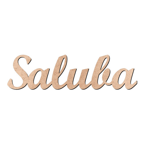 Recorte Saluba Script Mt Std / MDF 3mm